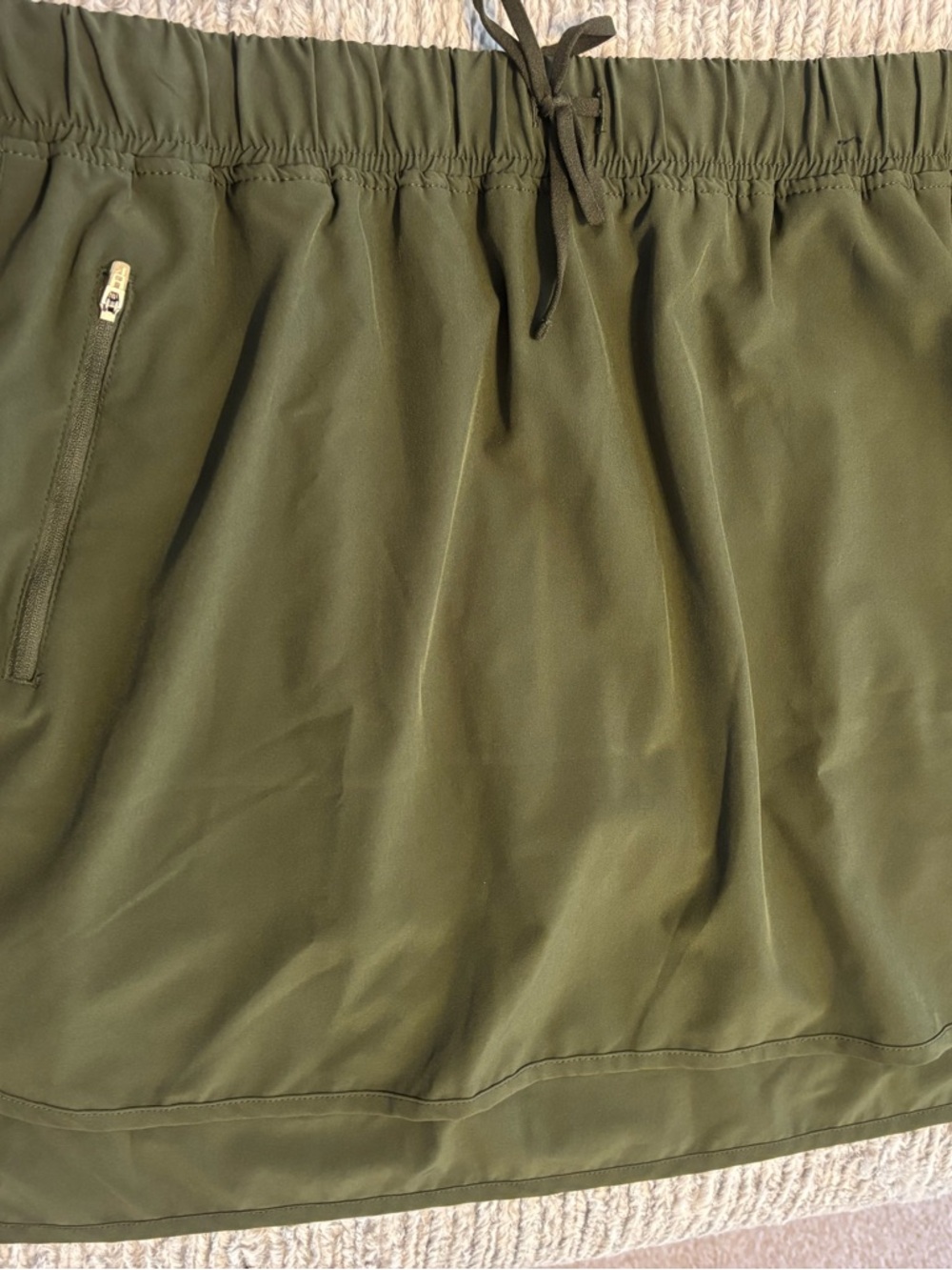 ZeroXposur Dark Olive Active Skort with Logo XXL